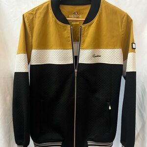 Women’s Equiline Colorblock Jacket - Black, White, and Gold